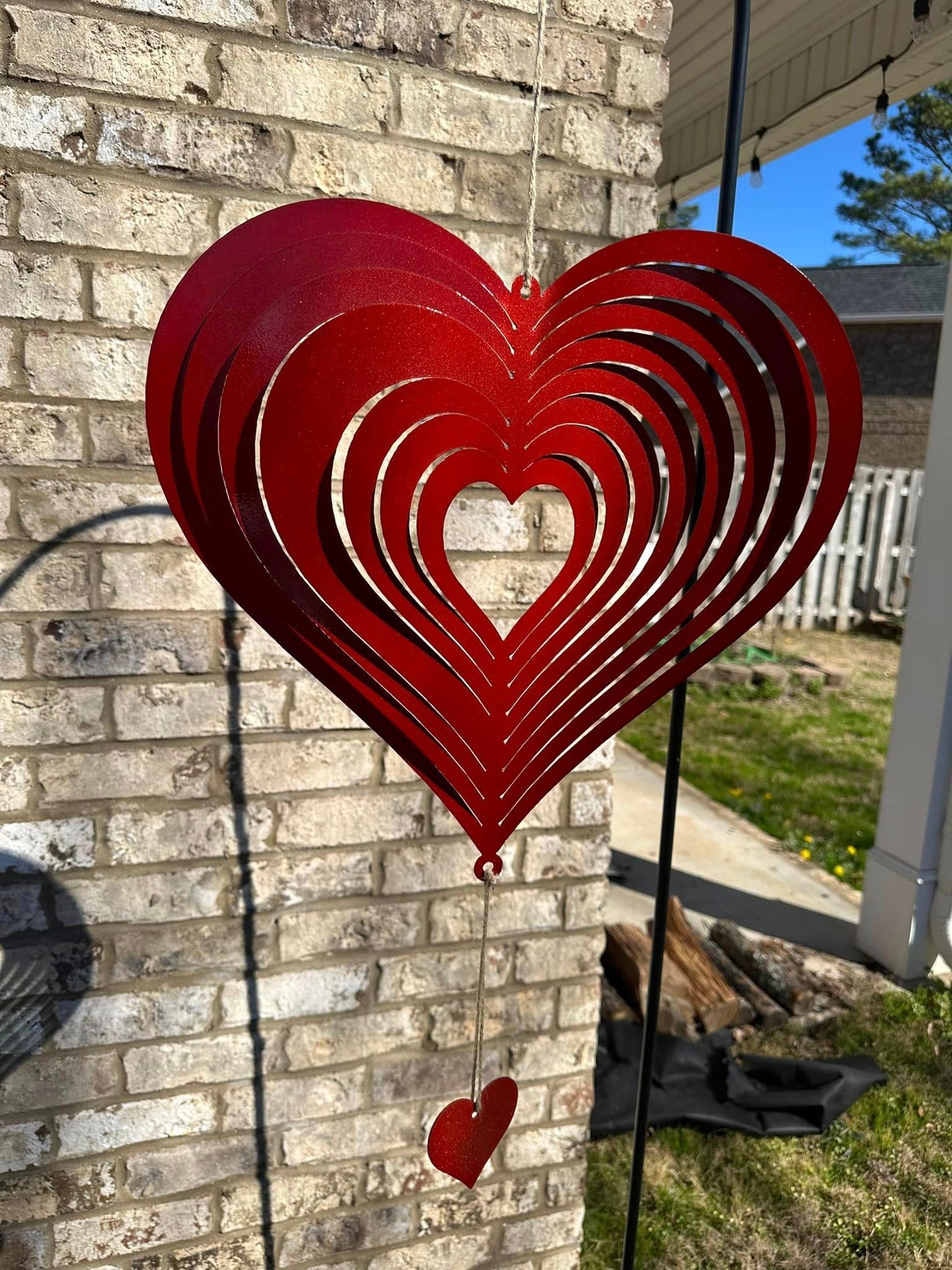 Hanging Heart Spinner