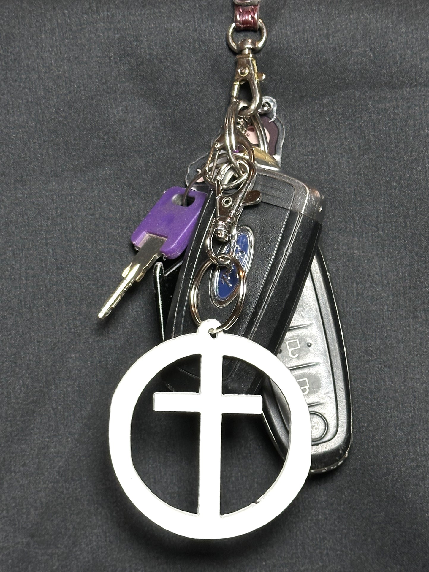 Faith Cross Keychain